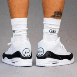 頂級純原Fragment Design x Air Jordan 3 黑白藤原浩閃電aj3低筒籃球鞋運動鞋球鞋男鞋 - 画像 (11)
