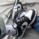 Nike Dunk Low "White Black" Black and White Panda Low Vintage Board Shoes Couple's Model